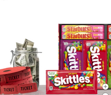 Skittles and Starburst Chewy Candy, Variety Pack, Full Size, 30-count