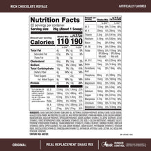 SlimFast Original Meal Replacement Shake Mix, Rich Chocolate Royale, 20.18 oz, 22 Servings