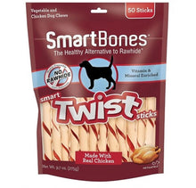 SmartBones Smart Twist Sticks, Rawhide Free Dog Chew Sticks, 50 Sticks , 9.7 Oun