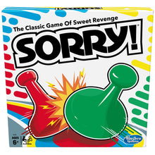 Sorry! Board Game for Kids, Classic Hasbro Board Game; Each Player Gets 4 Pawns, Holiday Gifts for Kids, Ages 6 and up