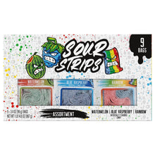 Sour Strips Sour Strip Candy, Variety Pack, 9 count, 3.4 oz