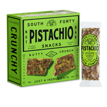 South 40 Snacks Crunchy Pistachio Nut Bars, 12 pack - Brands For Less USA