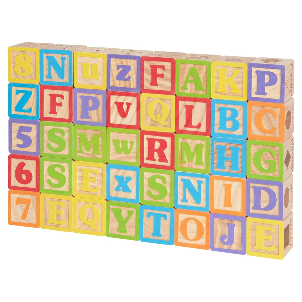 Ca. Less Blocks Spark Create Imagine ABC Wooden Blocks, 40 Pieces, Baby and Toddler To ...