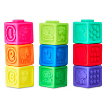 SparkCreateImagineSensoryStackingVinylBlocks_9Pieces_Ages9Months - Brands For Less USA