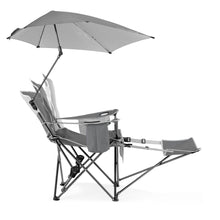 Sport-Brella_Grey_Camping_Chair_with_Clamp-On_Sun_Shade_4 - Brands For Less USA