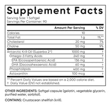 Sports Research Omega-3 Krill Oil Superba2 1000mg, 90ct Softgels