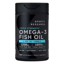Sports Research Triple Strength Omega-3 Fish Oil, 150 Fish Softgels - Brands For Less USA