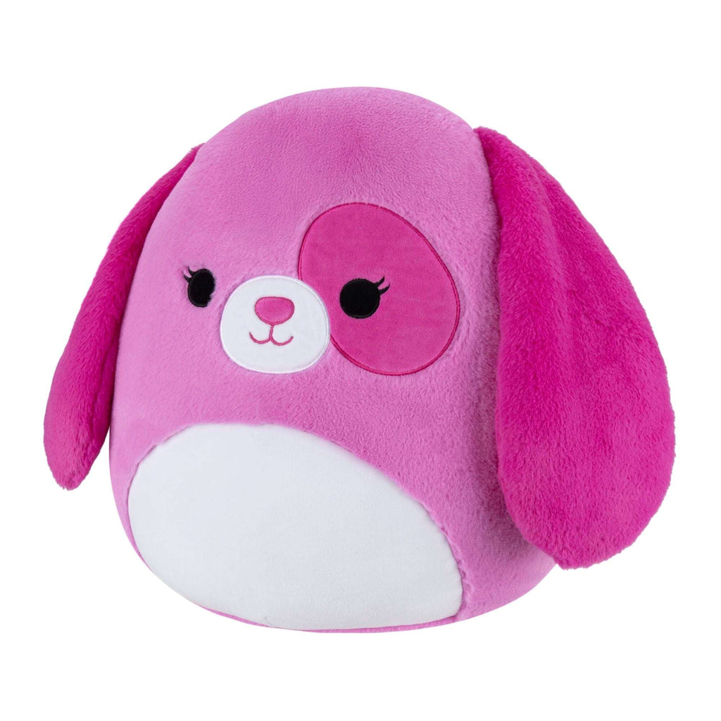 Squishmallows FuzzAMallow Official 16 inch Sager the Pink Dog with Whi ...