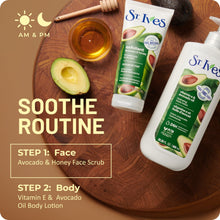 (4 pack) St. Ives Avocado & Honey Face Scrub, Moderate Exfoliating Face Wash with Natural Exfoliants, 6oz