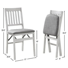Stakmore Wood Upholstered Folding Chair, 2-pack - Brands For Less USA