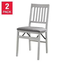 Stakmore Wood Upholstered Folding Chair, 2-pack - Brands For Less USA