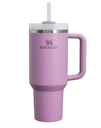 Stanley Quencher H2.0 FlowState Stainless Steel Vacuum Insulated Tumbler with Lid and Straw for Water, Iced Tea or Coffee (Hot pink, Purple, and Flamingo)