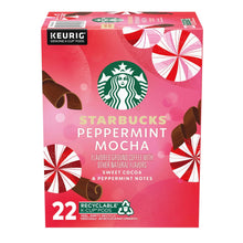 Starbucks Peppermint Mocha Flavored Coffee, Keurig K-Cup Coffee Pods, 22 Count - Brands For Less USA