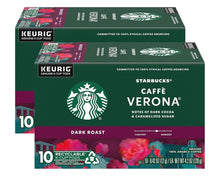 StarbucksCaffeVeronaCoffeeK-CupPods_DarkRoastArabicaCoffee_20Count_Packof2Boxes - Brands For Less USA