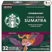 StarbucksCoffeeK-CupPods_SumatraSingle-OriginCoffee_DarkRoastGroundCoffee_KeurigGenuineK-CupPods_32Count_Packof4 - Brands For Less USA