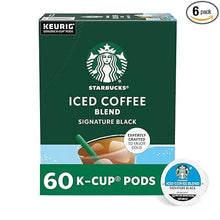 StarbucksK-CupCoffeePods_MediumRoastIcedCoffeeBlend_SignatureBlackforKeurigBrewers_100_Arabica_6Boxes_60PodsTotal - Brands For Less USA