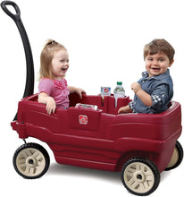 Step2NeighborhoodWagon_KidsRideOnToy_StrollerSubstitute_IncludesSeatBelts_MadeofDurablePlastic_MaxWeight75lbs._ForToddlers1.5-5YearsOld_Red3 - Brands For Less USA
