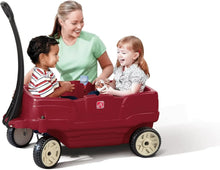 Step2NeighborhoodWagon_KidsRideOnToy_StrollerSubstitute_IncludesSeatBelts_MadeofDurablePlastic_MaxWeight75lbs._ForToddlers1.5-5YearsOld_Red4 - Brands For Less USA