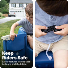 Step2 Wagon for Two Plus, Kids Ride On Toy, Stroller Substitute, Includes Seat Belts, Made of Durable Plastic, Max Weight 75 lbs., For Toddlers 1.5-5 Years Old, Denim Blue