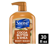 Suave Essentials Gentle Body Wash, Cocoa Butter & Shea, 30 oz