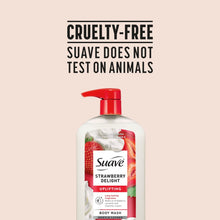 SuaveStrawberryDelightUpliftingBodyWash_withGlycerin_VitaminE_30FLOZPump - Brands For Less USA