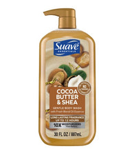 Suave Essentials Gentle Body Wash, Cocoa Butter & Shea, 30 oz