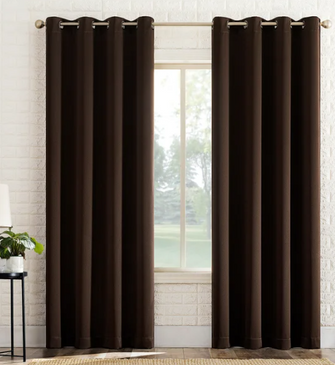 Sun Zero Broderick Theater Grade Blackout Curtains, 2-pack