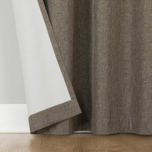 Sun Zero Pratt Tonal Texture Fleece Insulated 100% Blackout Window Curtains, 2-pack