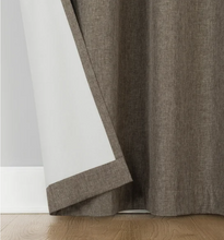Sun Zero Pratt Tonal Texture Fleece Insulated 100% Blackout Window Curtains, 2-pack