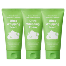 Sungboon Editor Green Tomato Deep Pore Cleansing Ultra Whipping Foam, 4.23 fl. oz, 3-pack