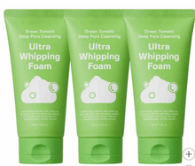 Sungboon Editor Green Tomato Deep Pore Cleansing Ultra Whipping Foam, 4.23 fl. oz, 3-pack