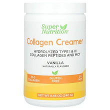 SuperNutrition_CollagenCreamerwithHydrolyzed1_3_Calcium_Protein_andIron_Vanilla_8.46oz_240g - Brands For Less USA