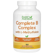SuperNutrition_CompleteBComplexwithL-MethylfolateandMethylcobalaminB12_180VeggieCapsules - Brands For Less USA