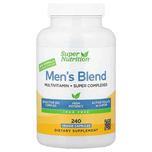 SuperNutrition_Men_sMultivitaminwithSuperAdaptogens_Greens_Spices_andVitaminA_IronFree_240VeggieCapsules - Brands For Less USA