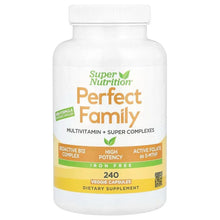 Super Nutrition, Perfect Family Multivitamin + Vitamin A, Methyl B12, Folate, Vitamin C, and Biotin, Iron Free, 240 Veggie Capsules - Brands For Less USA