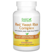 SuperNutrition_RedYeastRiceComplexwithOrganicRedYeastRice_N-AcetylCysteine_CoenzymeQ10_andMilkThistleExtract_120VeggieCapsules - Brands For Less USA