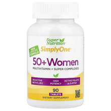 Super Nutrition, Simply One®, 50+ Women Multivitamin with Super Complexes, 90 Tablets - Brands For Less USA