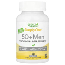 Super Nutrition, Simply One®, Men's 50+ Multivitamin with Super Adaptogens, B12, Greens, Spices & Antioxidants, 90 Tablets - Brands For Less USA
