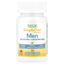 SuperNutrition_SimplyOne_Men_sMultivitamin_SupportingHerbswithVitaminA_VitaminC_OrganicWholeFoodandBotanicalBlend_Wild-Berry_30ChewableTablets - Brands For Less USA