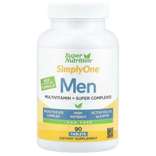 Super Nutrition, SimplyOne®, Men's Multivitamin with Super Adaptogen Complex, Greens, Spices, Antioxidant, and Vitamin C, Iron Free, 90 Tablets - Brands For Less USA