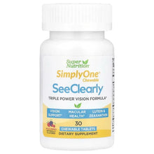 Super Nutrition, SimplyOne®, See Clearly, Triple Power Vision Formula with Lutein, Zeaxanthin, Vitamins, Minerals and Botanical Extracts, Wild Berry , 30 Chewable Tablets - Brands For Less USA