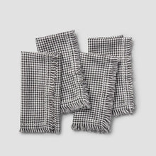 Sur-La-Table-Gingham-Linen-Napkins-Set-of-4-BLACK-_1 - Brands For Less USA