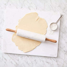 Sur La Table Marble Rolling Pin with Wooden Handles