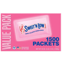 Sweet'N Low Zero Calorie Sweetener, 1 g, 1,500-count