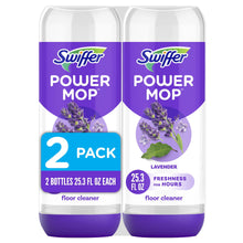 Swiffer Power Mop Refill Solution, Tile, Vinyl, Laminate, Wood, Floor Cleaner, Lavender, 50.6 fl oz