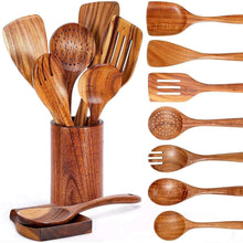 TEAFIRST-9-Pcs-Wooden-Utensils-for-Cooking-Wooden-Utensils-for-Kitchen-Heat-Resistant-Non-Stick-_1965_1 - Brands For Less USA
