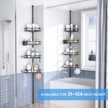 TINANAShowerCaddywithTensionPole4TierAdjustableL-shapedCornerShowerOrganizerforBathEssentials-43_5877_6 - Brands For Less USA
