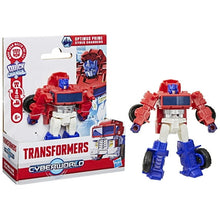 Transformers Toys CYBERWORLD Cyber Changers Optimus Prime Action Figure, 6+