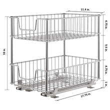 TRINITY EcoStorage 2-tier Wire Drawer with Slides, 2-pack