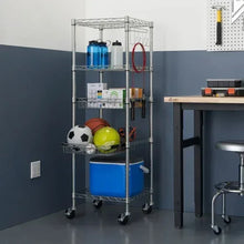 TRINITYEcoStorage5-TierNSFRackWSlidingPull-OutBaskets_Wheels1 - Brands For Less USA